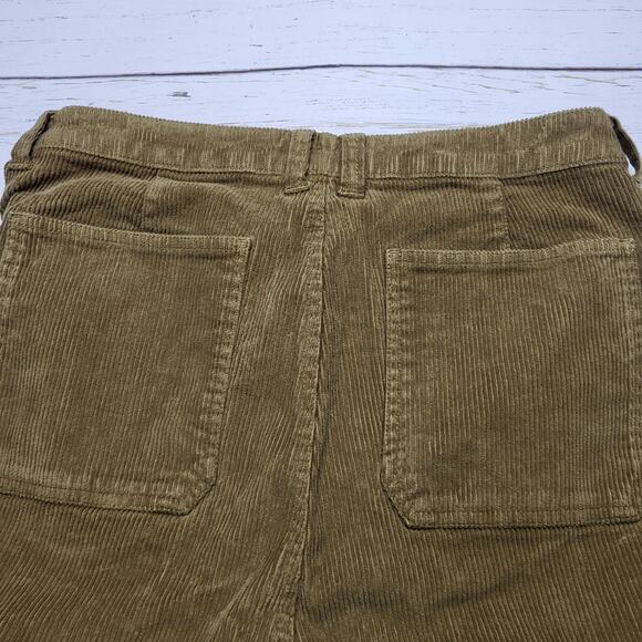 J Crew Tall Vintage Flare Corduroy Pants Olive Green High Rise Heritage 29 29T - Picture 6 of 11